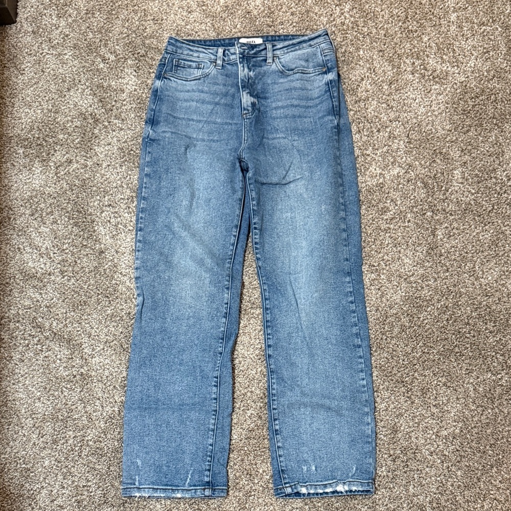 Stylish Blue Straight Leg Women's Jeans